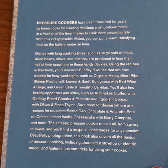 NEW THE PRESSURE COOKER COOKBOOK - Picture 5 of 8